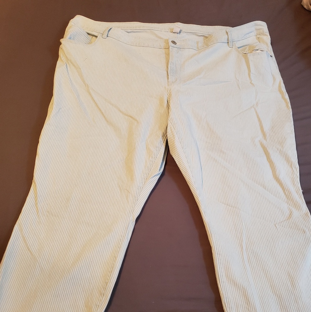 Women's Old Navy Pinstripe Stretch Pants EUC